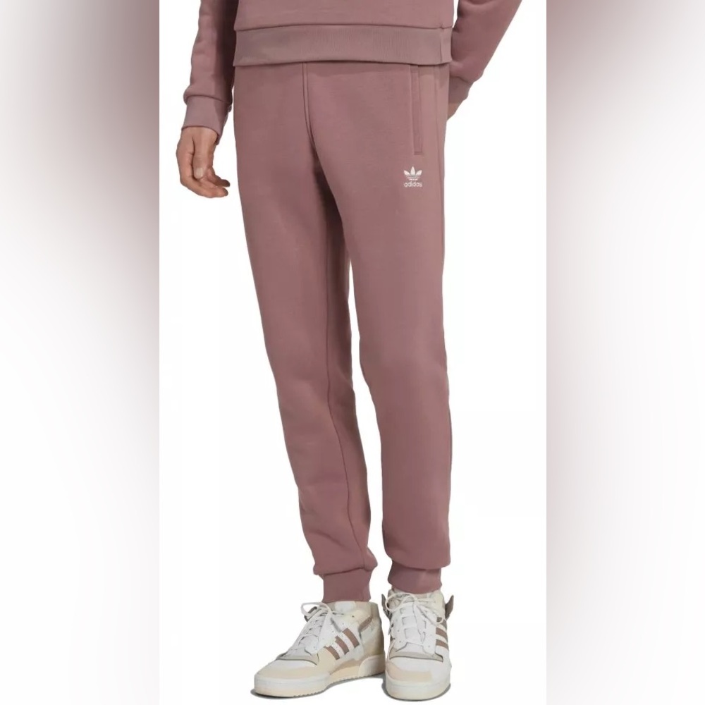 Adidas Originals HK0105 Men's Essentials Fleece Slim Fit Sweatpants Size L
